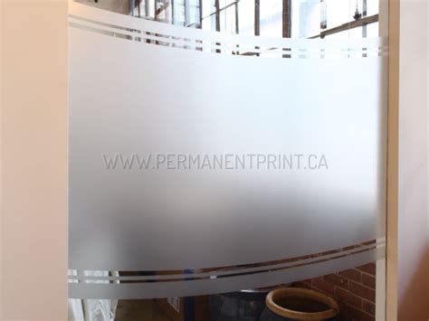 Toronto Frosted Window Decals Permanent Print