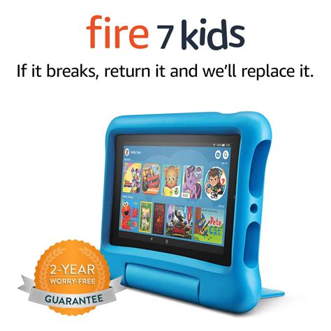 All New Fire 7 Kids Edition Tablet 7 Display 16 Gb Blue Kid Proof