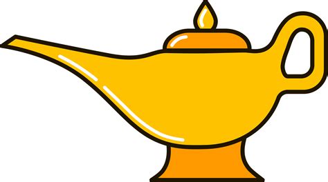 Genie Lamp With Smoke Clipart Free