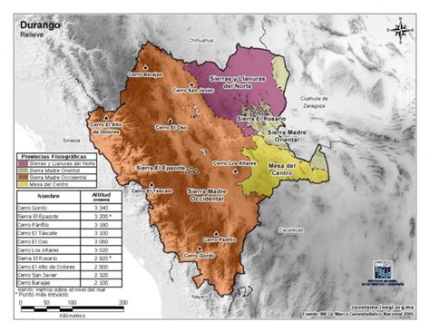 Mapa Del Estado De Durango Con Municipios Mapas Para Descargar E