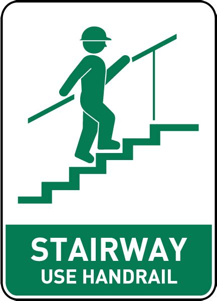 Stairway Use Handrail Sign E5366 By