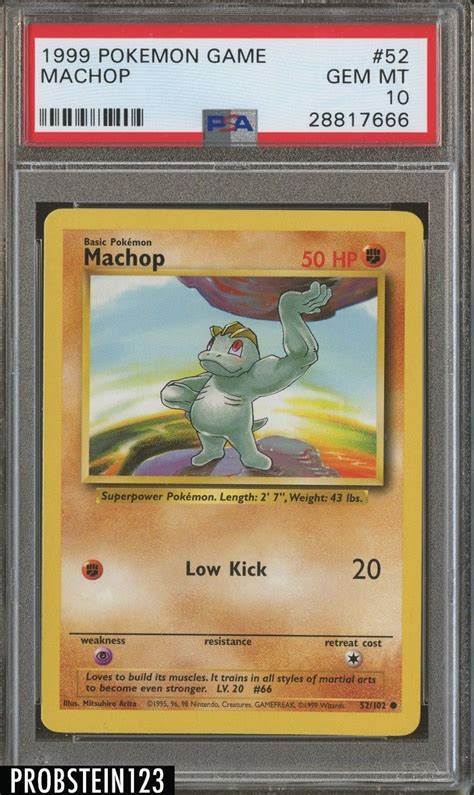 Check spelling or type a new query. 1999 Pokemon Game #52 Machop PSA 10 GEM MINT #Pokemon #PSA10 | Pokemon, Pokemon games, Old ...