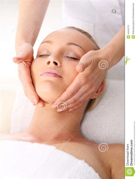 Relax In The Spa Woman At Massage Stock Image Image Of Face Leisure 44454775