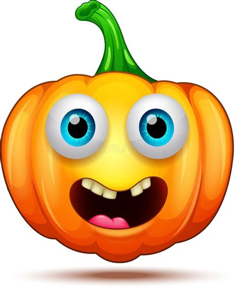 Pumpkin Characters Funny Funny And Crazy Halloween Cartoon Emoticons