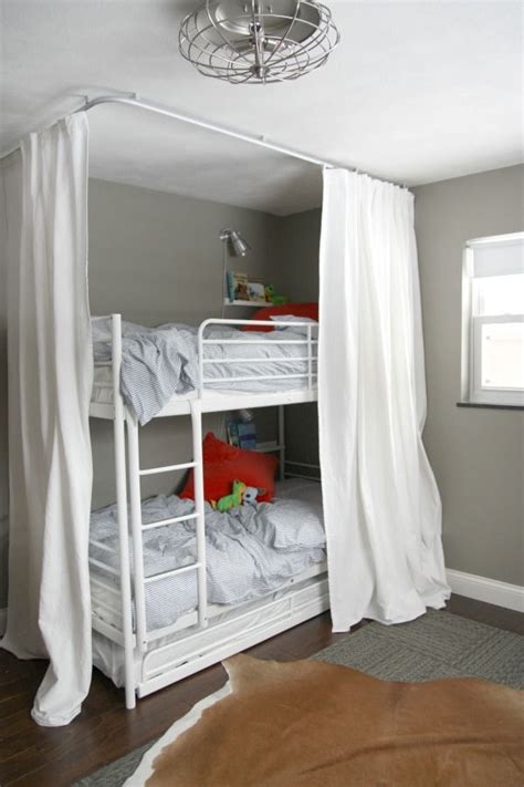 Our trained experts have spent days researching the best bunk beds available today in 2021. curtains around bunk bed with Kvartel curtain track system ...