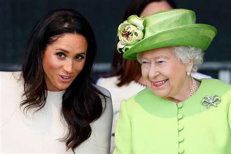meghan markle s special moment with queen elizabeth ii sparks debate