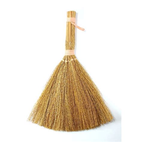 6 Inch Natural Straw Mini Craft Brooms 12 Pieces