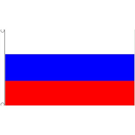 Jarenlang stond de russische nationale ploeg ter discussie bij het eigen publiek. Gevelvlag Rusland 150 x 240 cm in warenhuis Bellatio België.