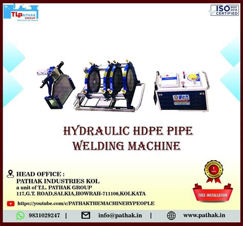 Electric Single Phase Hydraulic Hdpe Pipe Jointing Machine 10 Kw
