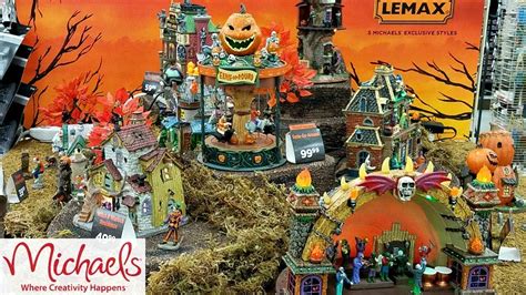 Lemax Halloween Spooky Town Village 2018 Michaels Youtube