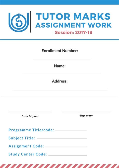 Assignment Front Page Format In Word Download