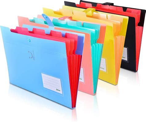 Expanding File Folders Ipow Plastic Expandable File Jackets A4 Letter