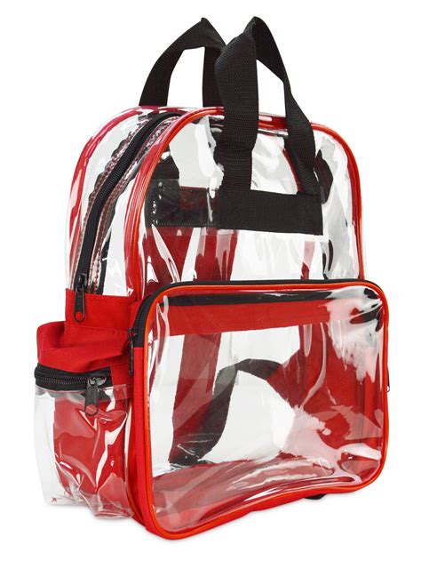 Dalix Small Clear Backpack Transparent Pvc Security Security School