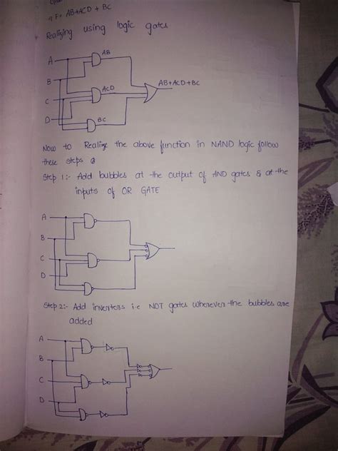 Draw The Logic Circuit For Following Boolean Expression Wiring