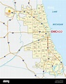 Mapa de chicago illinois fotografías e imágenes de alta resolución - Alamy