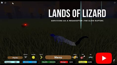 Attempting To Survive As A Megaraptor Roblox Land Of Lizards Experience Youtube