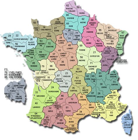 La france compte actuellement 18 régions et 101 départements. france: France region departement j