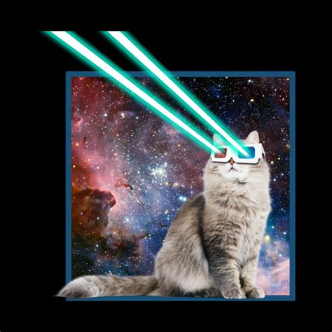 Captain Laser Cat 3d Glasses Space Galaxy Kitty