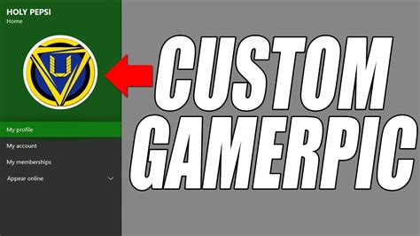How To Get A Custom Gamerpic Xbox One Youtube