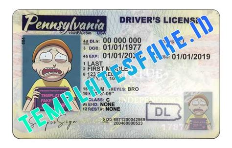 Pennsylvania Dl Templates Fake Id