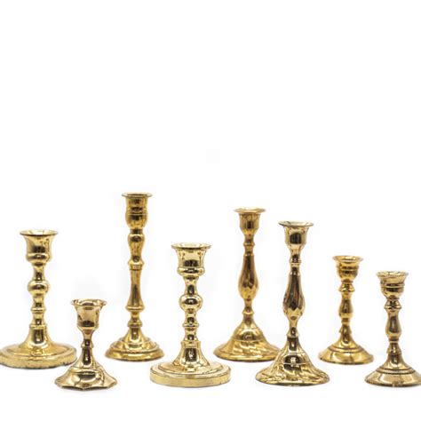 Antique Brass Candlesticks ~ The Luxe Collection Uk