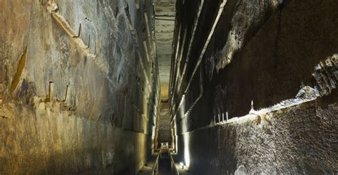 The Grand Gallery Inside The Great Pyramid Of Khufu Cheops Giza Unesco