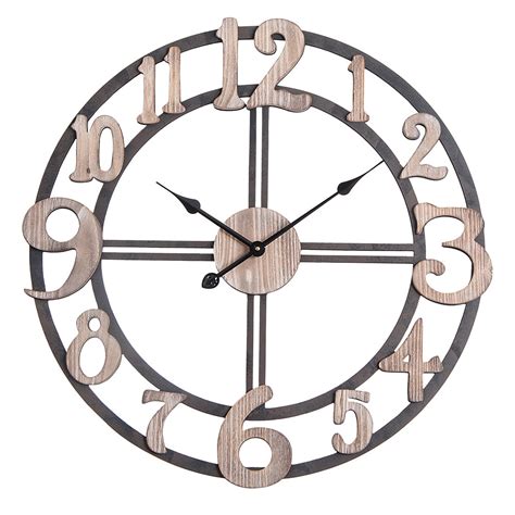 Utopia Alley Cl34bk Oversize Roman Round Wall Clock 28 Diameter Mul