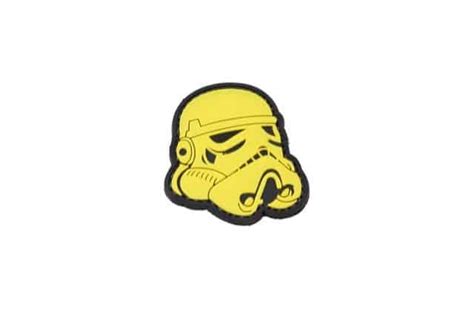 Tpb Star Wars Stormtrooper Helmet Velcro Morale Patch Yellow