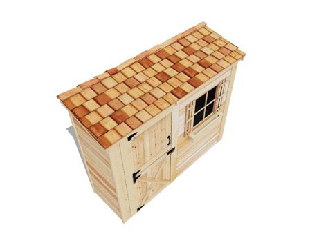 Cedarshed Bayside 8 Ft X 3 Ft Wood Storage Shed Floor Included At