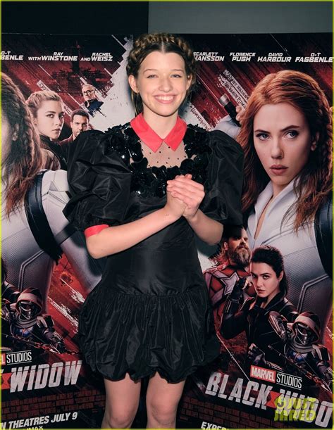 Full Sized Photo Of Ever Anderson Celebrates Black Widow Screening