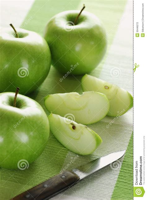 Apples And Knife Stock Photo Image Of Group Fresh Healthy 30446272