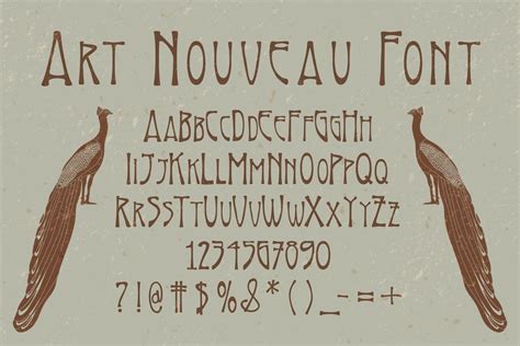 Art Nouveau Font Artofit