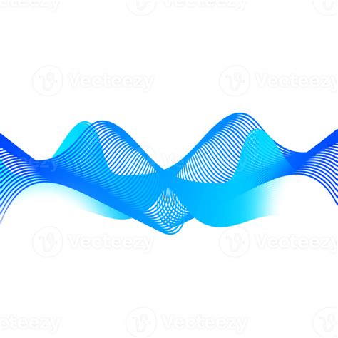 Blue Wavy Lines 25039280 Png