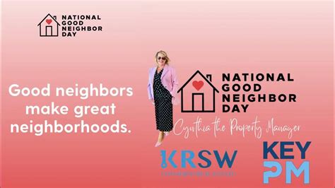 National Good Neighbor Day Youtube