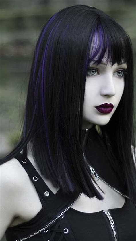 Braids and buns for long hair source #11. Pin by CSToday on Goth | Gothic hairstyles, Goth model ...