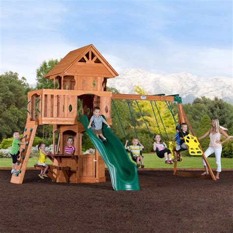 If you desire any type of type of adjustment in your house designs and decoration and also if you are thinking to redecorate your backyard discovery woodland then you will have to believe some smart ideas in home decoration. Woodland Wooden Swing Set | Wooden swings, Cedar swing ...