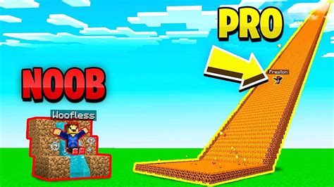 Minecraft Noob Vs Pro Giant Slide Challenge Hd Wallpaper Pxfuel