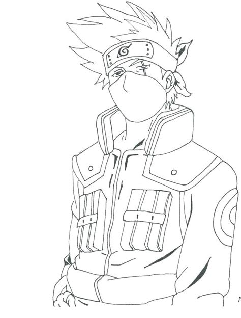Kakashi Hatake Coloring Pages at GetColorings.com | Free printable colorings pages to print and