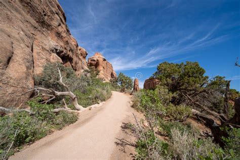 The Devils Garden Trail In Arches National Park In Moab Utah Stock