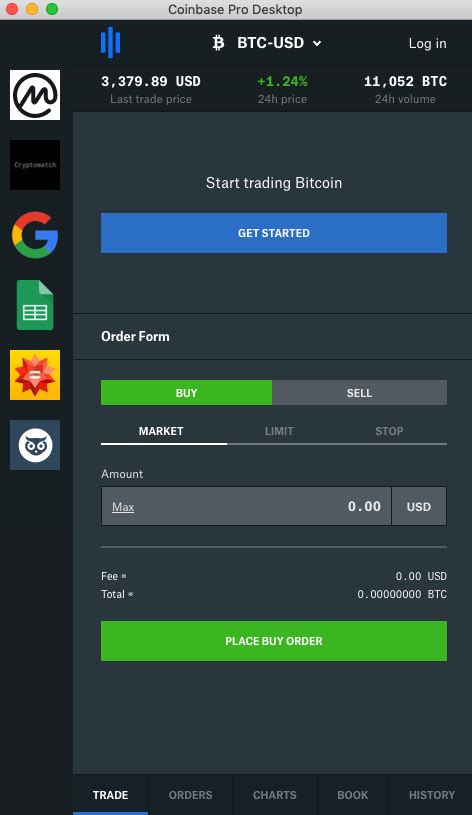 Coinbase pro offers the ability to trade a variety of digital currencies like bitcoin, ethereum and. Coinbase Pro Desktop