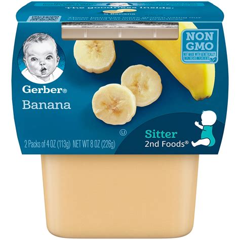 Gerber 2nd Foods Bananas 4oz 2pk Garden Grocer