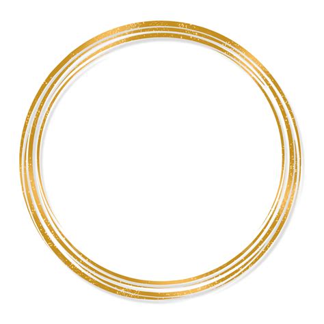 Gold Circle Frame Aesthetic Gold Gold Circle Png Transparent Clipart