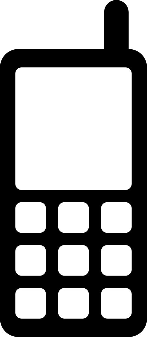 Icon Cell Phone Vector Png Transparent Background Free Download 7452