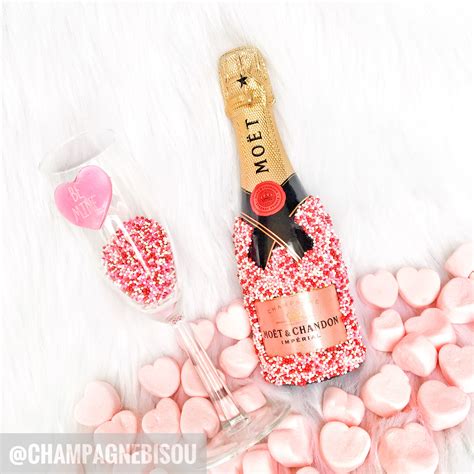 valentine glam bottle theme sprinkles contact to order ch ig champagnebisou