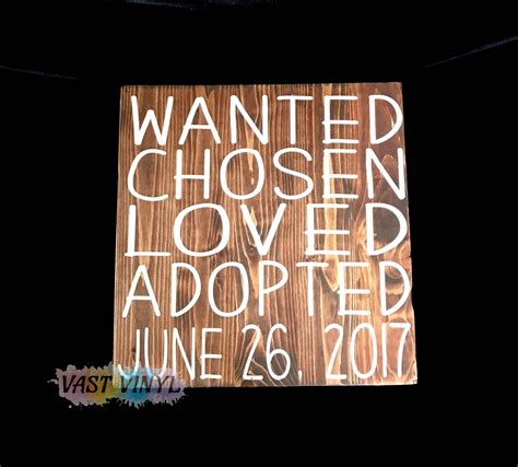 T For Adoption Wood Sign For Adoption Adoption T