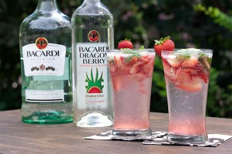 Strawberry Basil Mojitos Loved These And Very Easy I Used Plain Rum
