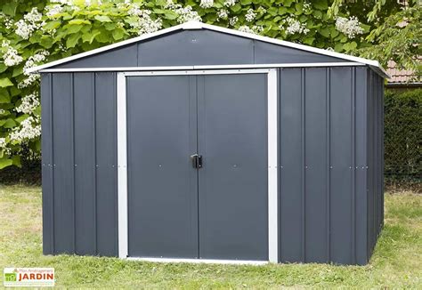 Abri de Jardin Acier Galvanisé Anthracite x cm m²