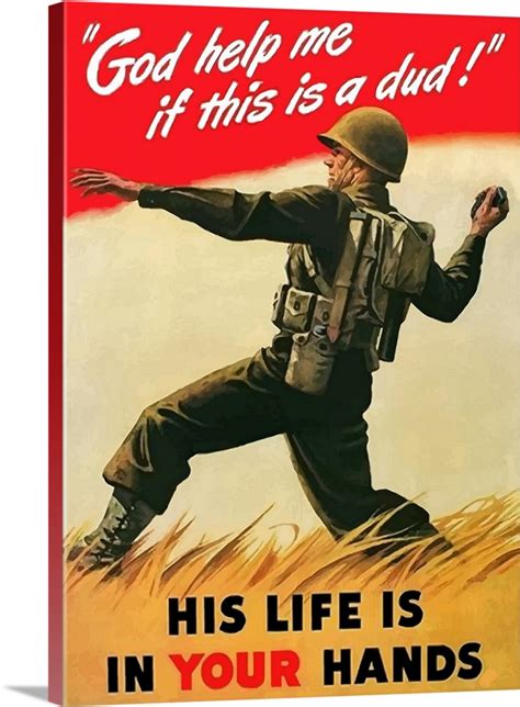 Digitally Restored Vector War Propaganda Poster His Life Is In Your