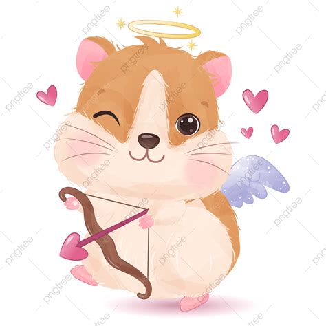 Gambar Ilustrasi Hamster Cute Clipart Hamster Ilustrasi Hamster