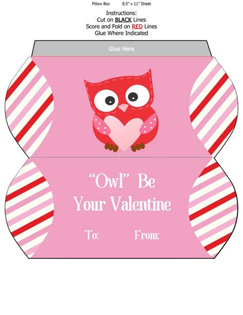 Free Printable Valentines Day Treat Box
